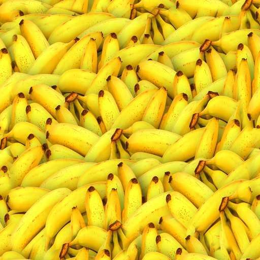 4096 x 4096 seamless pot tileable food yellow pattern banana fruit Yellow bananas free texture