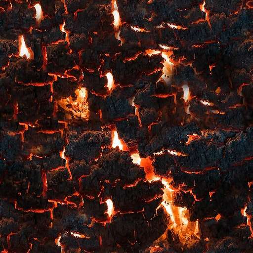 4096 x 4096 seamless pot tileable red pattern log burning fire fiery lava magma hot Burning hot lava free texture